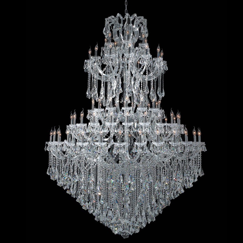 Lampadario Maria Teresa grande a 84 luci Lampadario di cristallo extra large per la hall dell'hotel