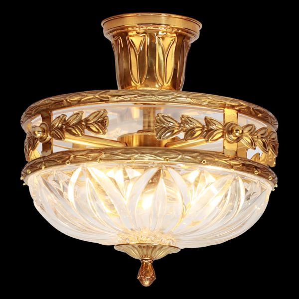 12.5 Inch Vintage Brass Ceiling Lamp XS-C003-320B
