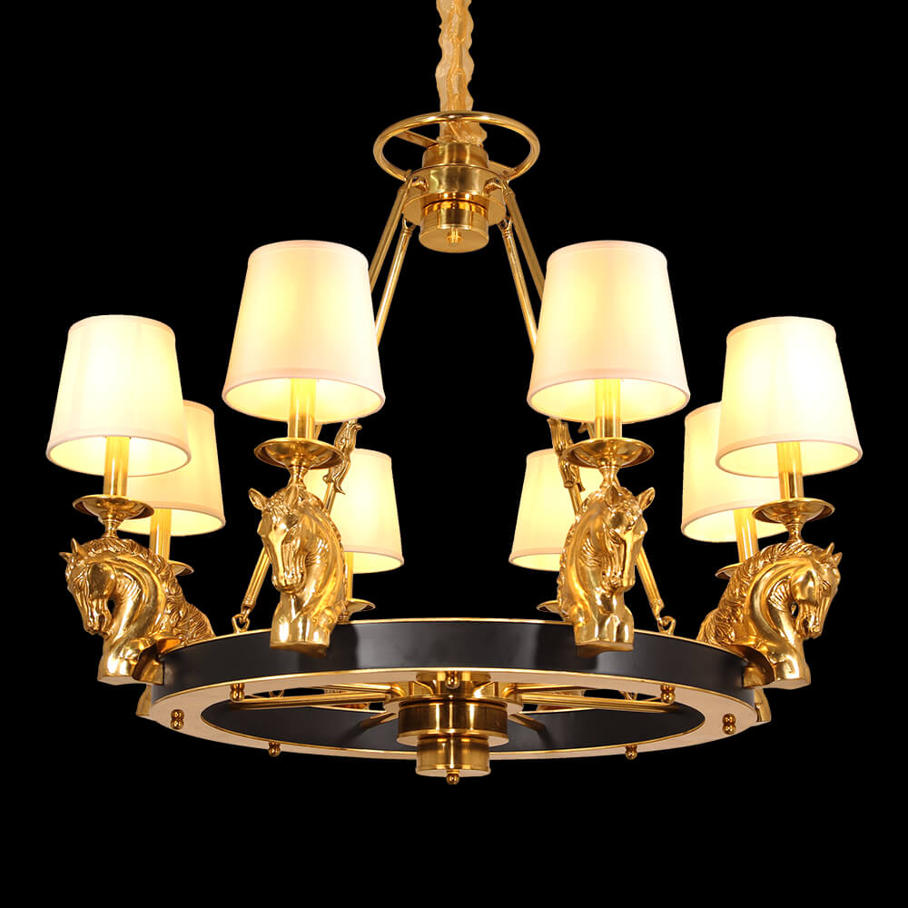 8 svjetala u baroknom stilu francuski brončani luster XS0064-8