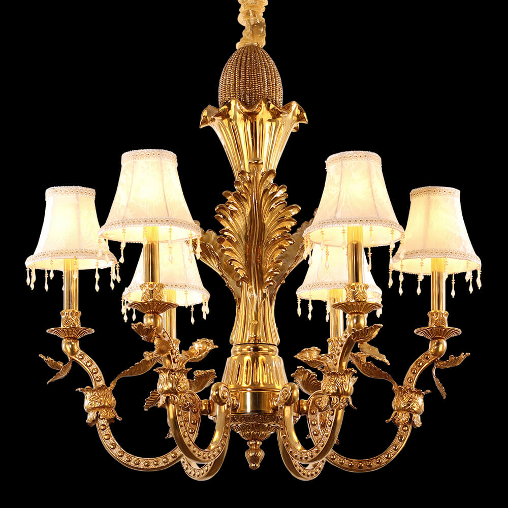 6 Lights Baroque Style French Brass Chandelier XS0147-6
