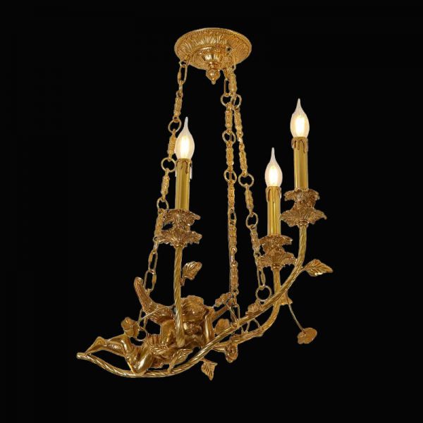 Pequena lámpara decorativa de latón francés Iluminación de lámpara de comedor