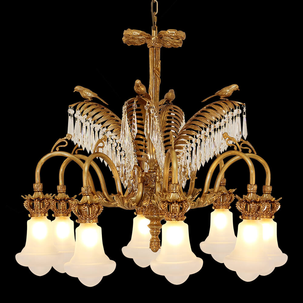 8 Lights Rococo Style French Brass Chandelier XS0324-8