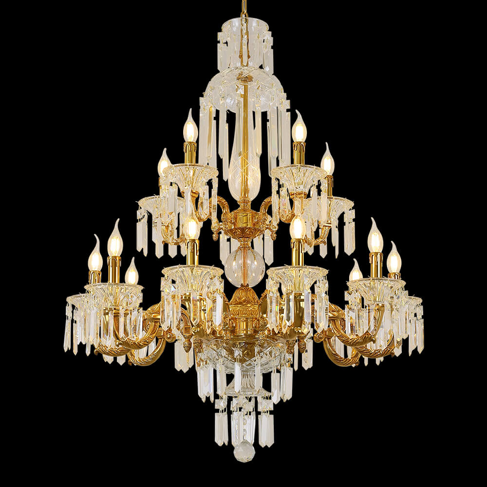 33 Inch Baccarat Inspired Crystal Chandelier XS0350