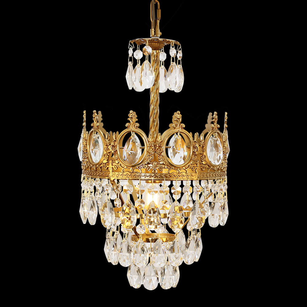 9 Intshi French Empire Brass Crystal Chandelier XS3090-230