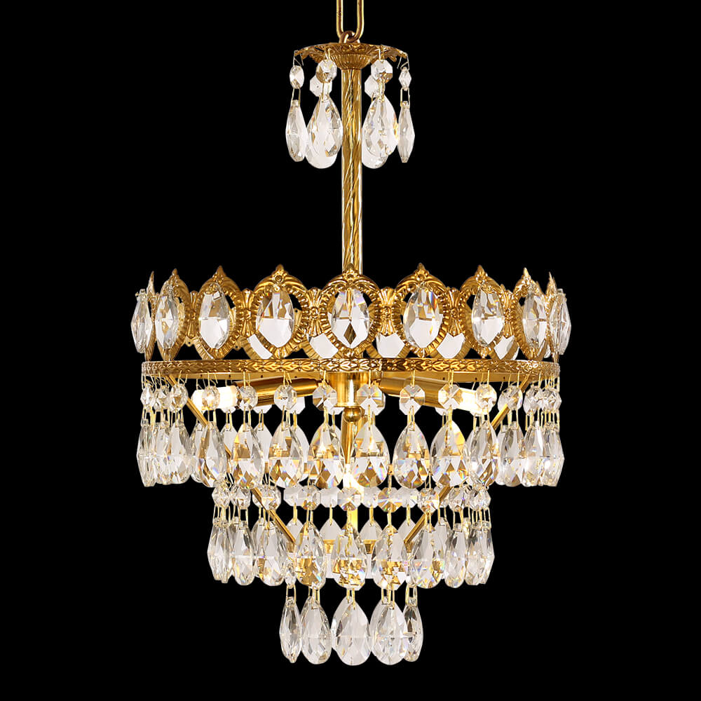 13 Intshi French Empire Brass Crystal Chandelier XS3090-320