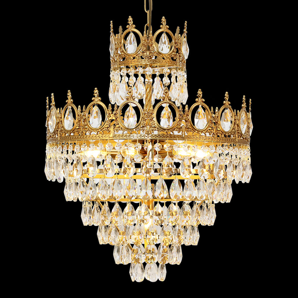 18 Intshi French Empire Brass Crystal Chandelier XS3090-450