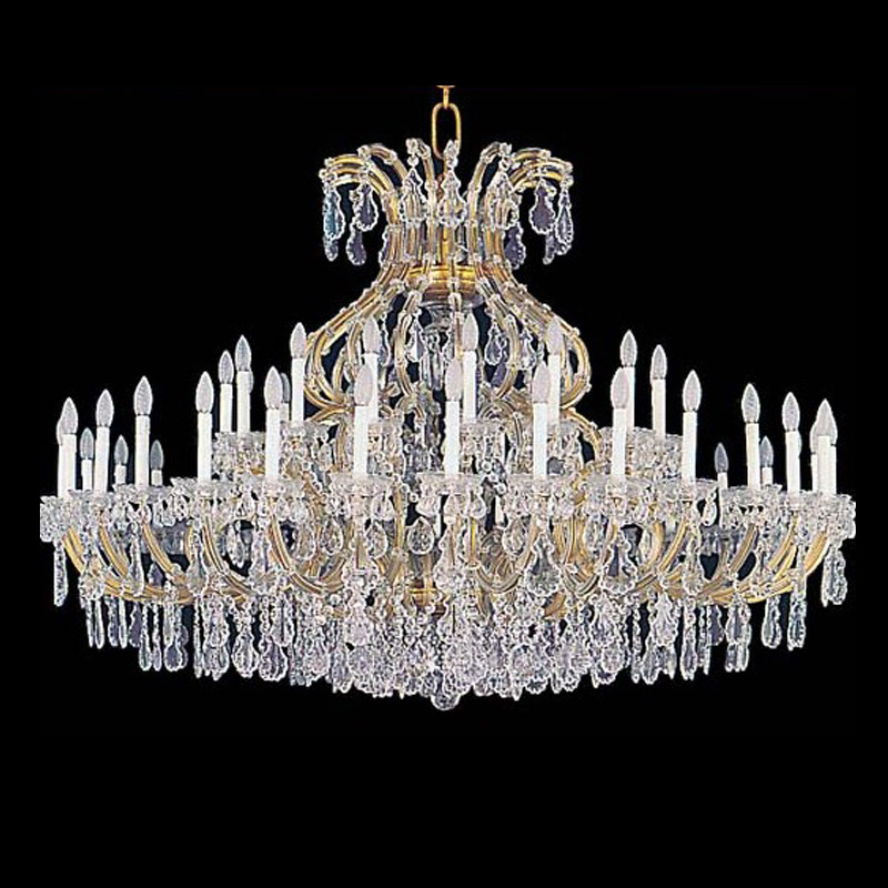 Lampadario Maria Teresa extra largo, grande illuminazione di cristallo per la location del matrimonio ald-mt-1110-75