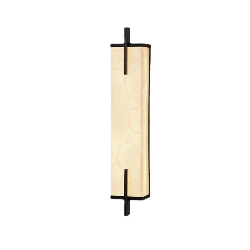24/ 31.5 Inch Modern Brass and Alabaster Wall Sconce