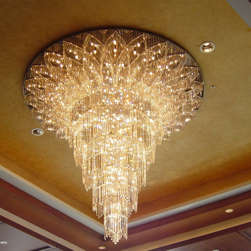  Large Crystal Chandelier for Hotel Banquet Hall Chandeliers