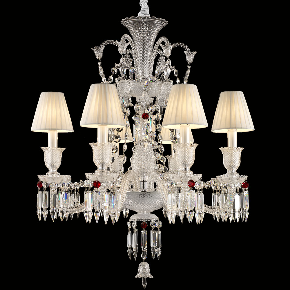 6 Solais Baccarat Crystal Chandelier