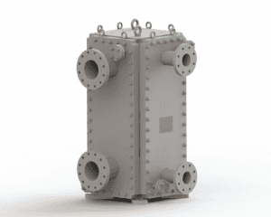 Блоково заварен пластинчат топлообменник за нефтохимическата промишленост