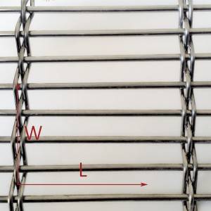 КСИ-3831 Архитектонске мрежасте металне тканине за плочу за пуњење ограда
