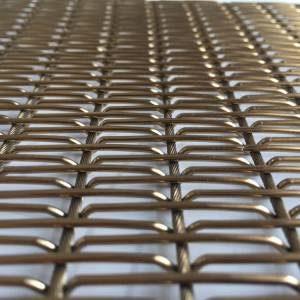 XY-M2175G PVD Woven Wire Mesh for Decoration