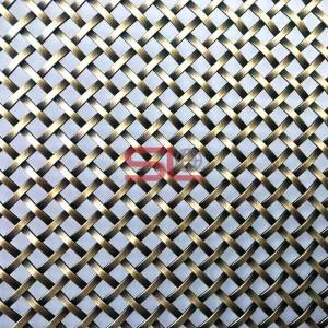 2020 China New Design Decorative Metal Screen Mesh - XY-1510G Antique Brass Plated Wire Mesh for Cabinet Door – Shuolong