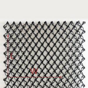 XY-F1510 PVC zwarte kleur mesh voor restaurant
