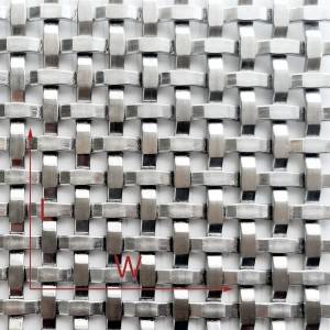 XY-3411 Stainless Steel Wire Mesh ho an'ny Facade ivelany