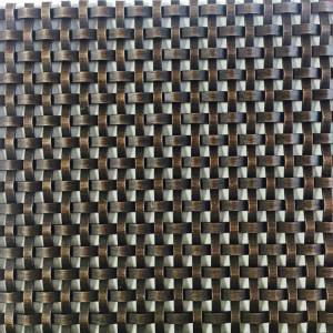 XY-3310GO Antique Bronze Antique Plated Metallic Mesh Fabric for Cabinetry