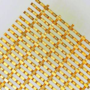 XY-5483P zlatna boja Pregrada od metalne tkanine