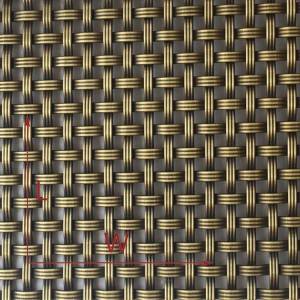 XY-3150G Antique Brass Mesh Screen for Wine Cabinet
