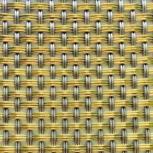 XY-T3B2 Brass&SS Decorative Crimped Wire Mesh for Cabinet Door