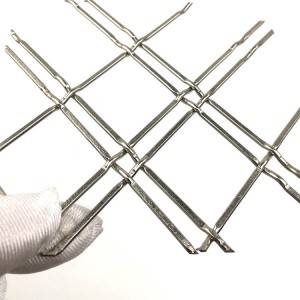 XY-D2 Stainless Steel Sliver Double Wire Mesh untuk Kabinet