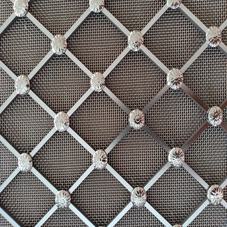 2020 China New Design Stainless Steel Flat Wire Woven Mesh - Diamond Stainless Steel Metal Mesh For Furniture – Shuolong