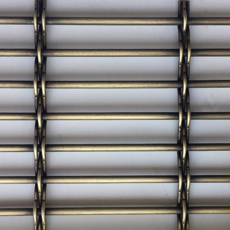 Hot-selling Expanded Stainless Steel Facade Mesh - XY-8914G Antique brass Metal Mesh for Divider Deoration – Shuolong