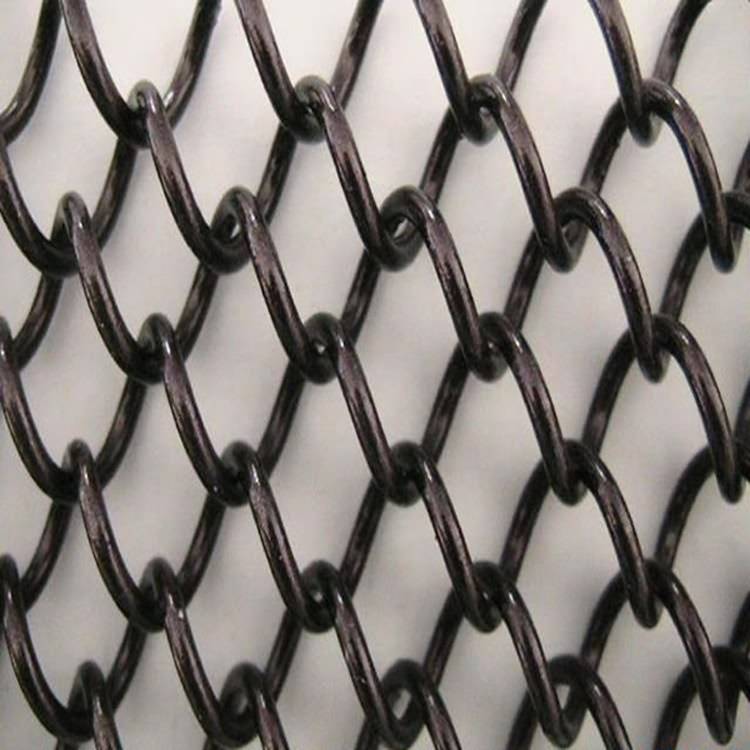 Cheap price Coiled Wire Fabric For Screen&Room Dividers - XY-AG1580 Black Metal Mesh for Fireplace Decoration – Shuolong