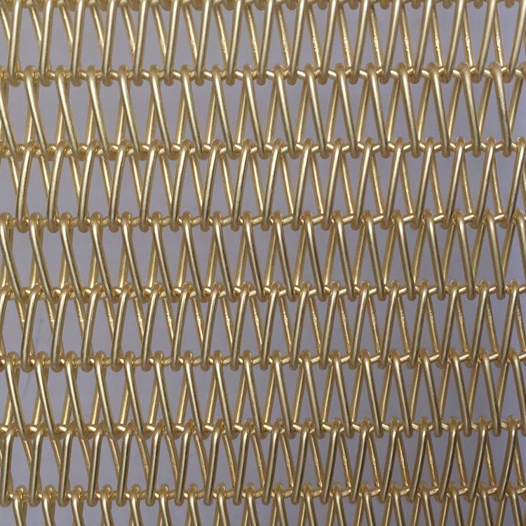 8 Year Exporter Facade Cladding With Architectural Wire Mesh - XY-A1015T Brass Spiral Mesh – Shuolong