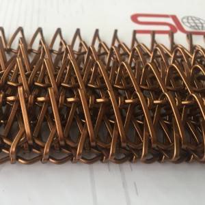 XY-A1215B Paint Copper Color Link Weave Decorative Wire Mesh for Room Divider