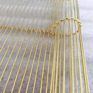 XY-AH3 Copper Metal Mesh Curtain bakeng sa Karohano ea Kamore