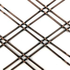 China Cheap price Architectural Infill Mesh - XY-D2 Antique Bronze Metal Mesh for Cabinet – Shuolong