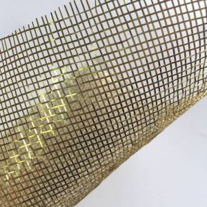 XY-R-09G Gouden Art Mesh foar Glass Laminated