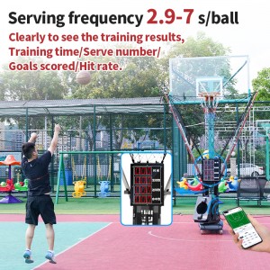 New K2100A Basketball Rebounding Machine with Screen to show the shot data