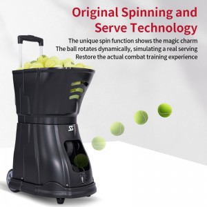 T2201A Siboasi new tennis shooting machine with both App and remote control