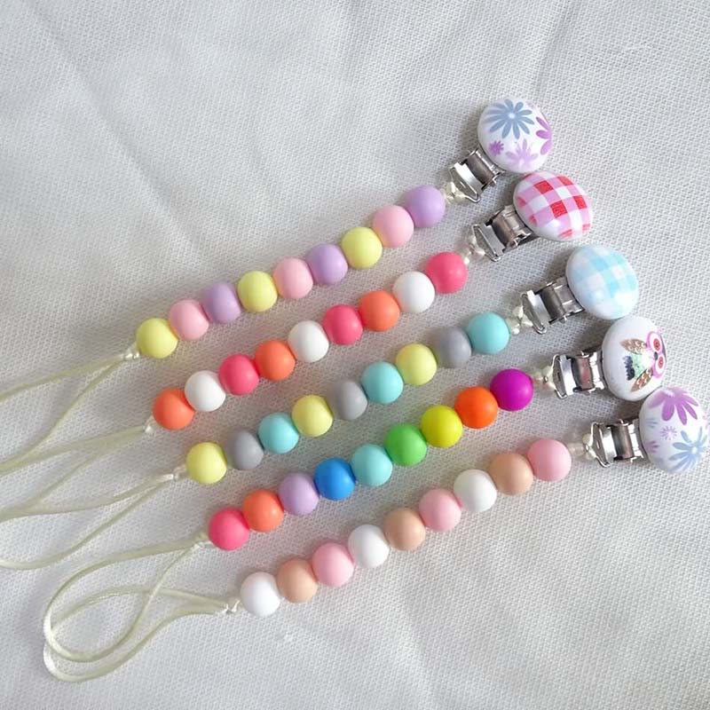Fast delivery Silicone Stretch Wrap - Silicone Beads Baby Soother Clips Supplier China | Melikey – Melikey