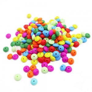 OEM Supply China Crown Silicone Beads Baby Teether Silicone Teething Beads for DIY Necklace Bracelet Pacifier Chain Teethers