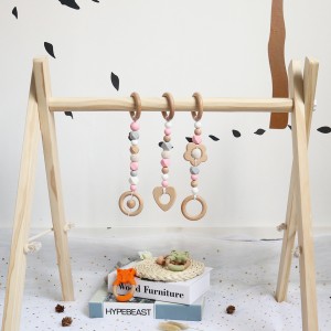 Baby Play Activity Gym Natural Beech Wooden Educational | Melikey