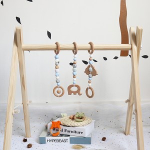 Baby Play Activity Gym Natural Beech Wooden Educational | Melikey