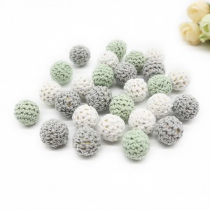 Crochet Round Wooden Beads Baby Food Grade High Quality l Melikey
