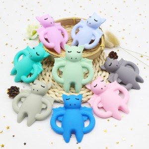 Silicone Bat Teether فوڊ گريڊ سلڪون Teether |ميليڪي