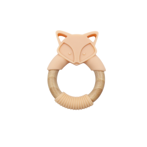 Wooden Ring Silicone Teether ສໍາລັບເດັກນ້ອຍອິນຊີ l Melikey