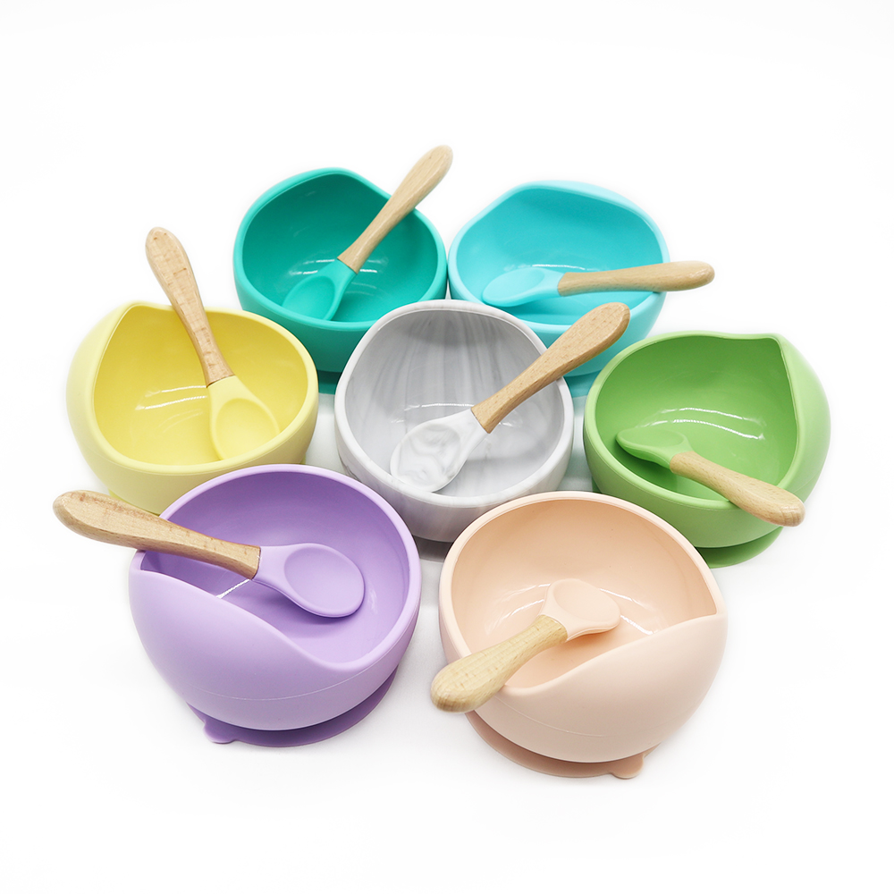 Factory supplied Infant Feeding Spoon - Wholesale Price China BPA Free Non-Toxic Silicone Baby Bowl/Silicone Foldable Storage Bowl with Cover / Infant Silicone Collapsible Baby Bowl with Lid ̵...