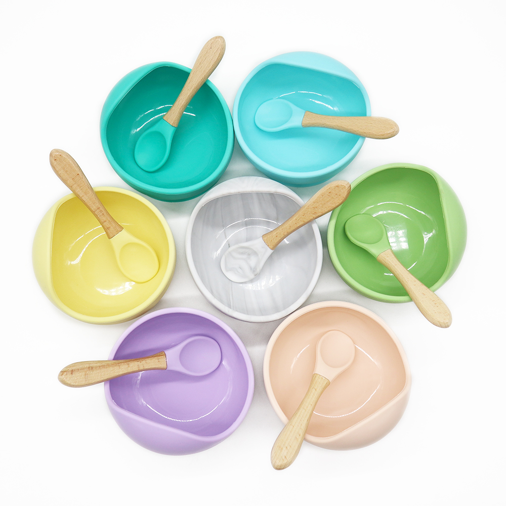 Colorful Food Grade Silicone Baby Feeding Spoon - China Silicone