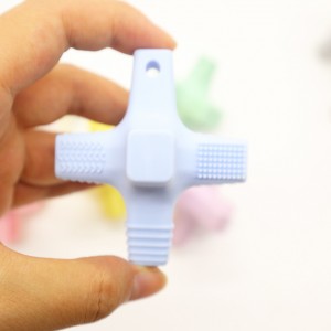 Professional China kids silicone baby teether chewable toys silicone teether wholesale