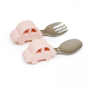 Baby Spoon And Fork Set Stainless Steel Newborn