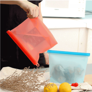Silicone Food Storage Bag Reusable Ziplock Bags | Melikey