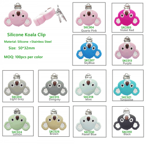 Silicone Teether Pacifier Clip Cute Funny | Melikey