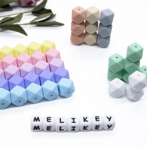 Perle di silicone di qualità alimentaria perle masticabili ingrossu per i zitelli |Melikey