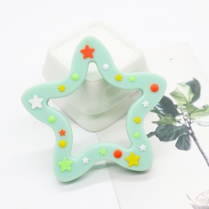 Factory made hot-sale China FDA Approved 100% Food Grade BPA Free Baby Teether Toy Silicone Baby Teether